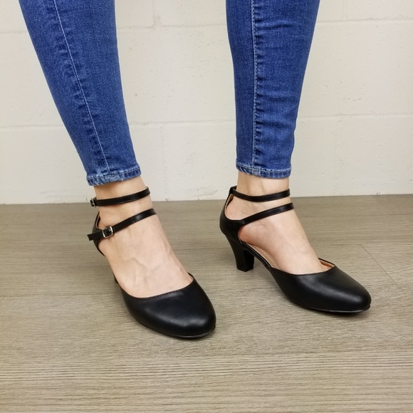 Black Rockabilly Vintage Style Shoes - Picture 6 of 8